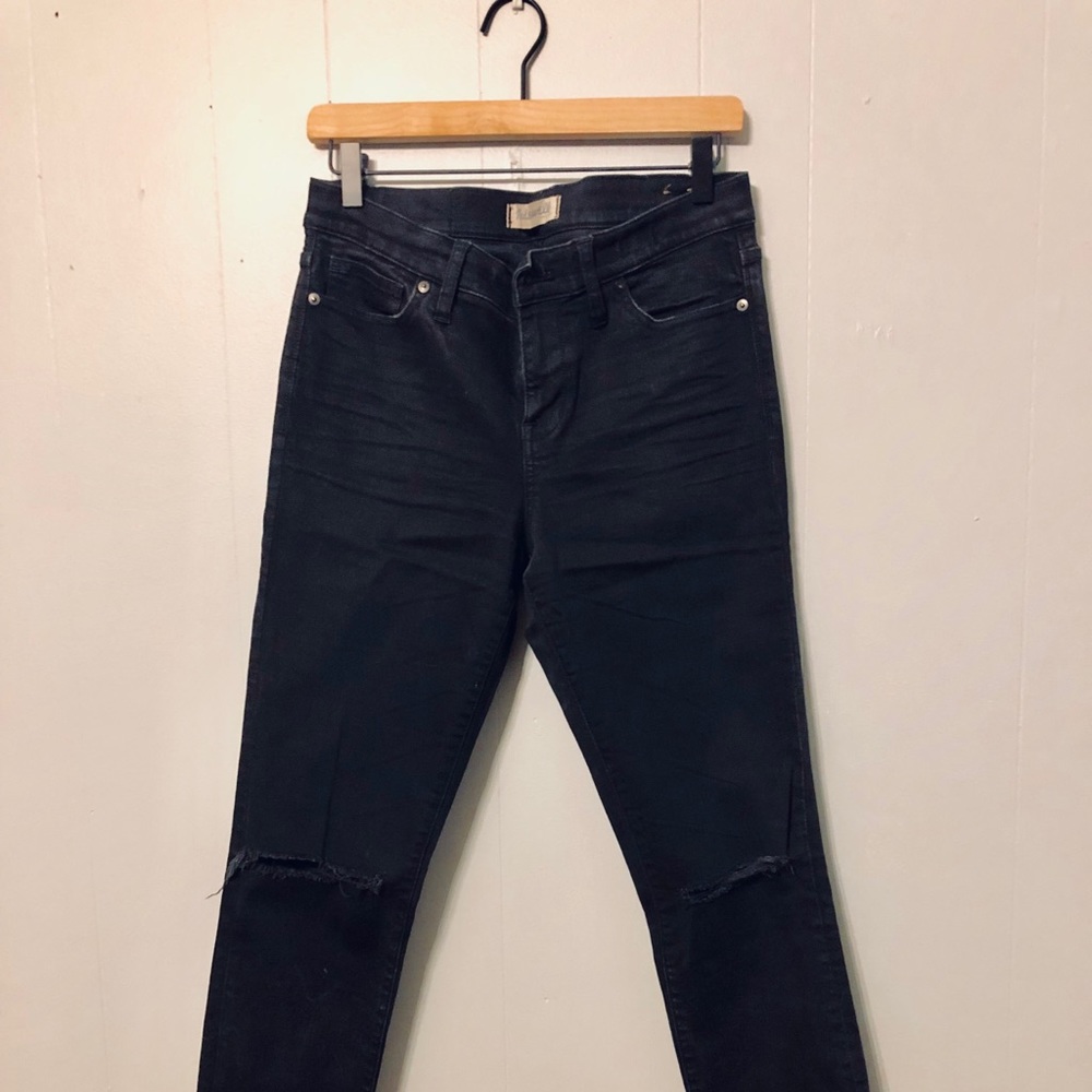 Madewell skinny jeans in Black Sea wash sz 30
